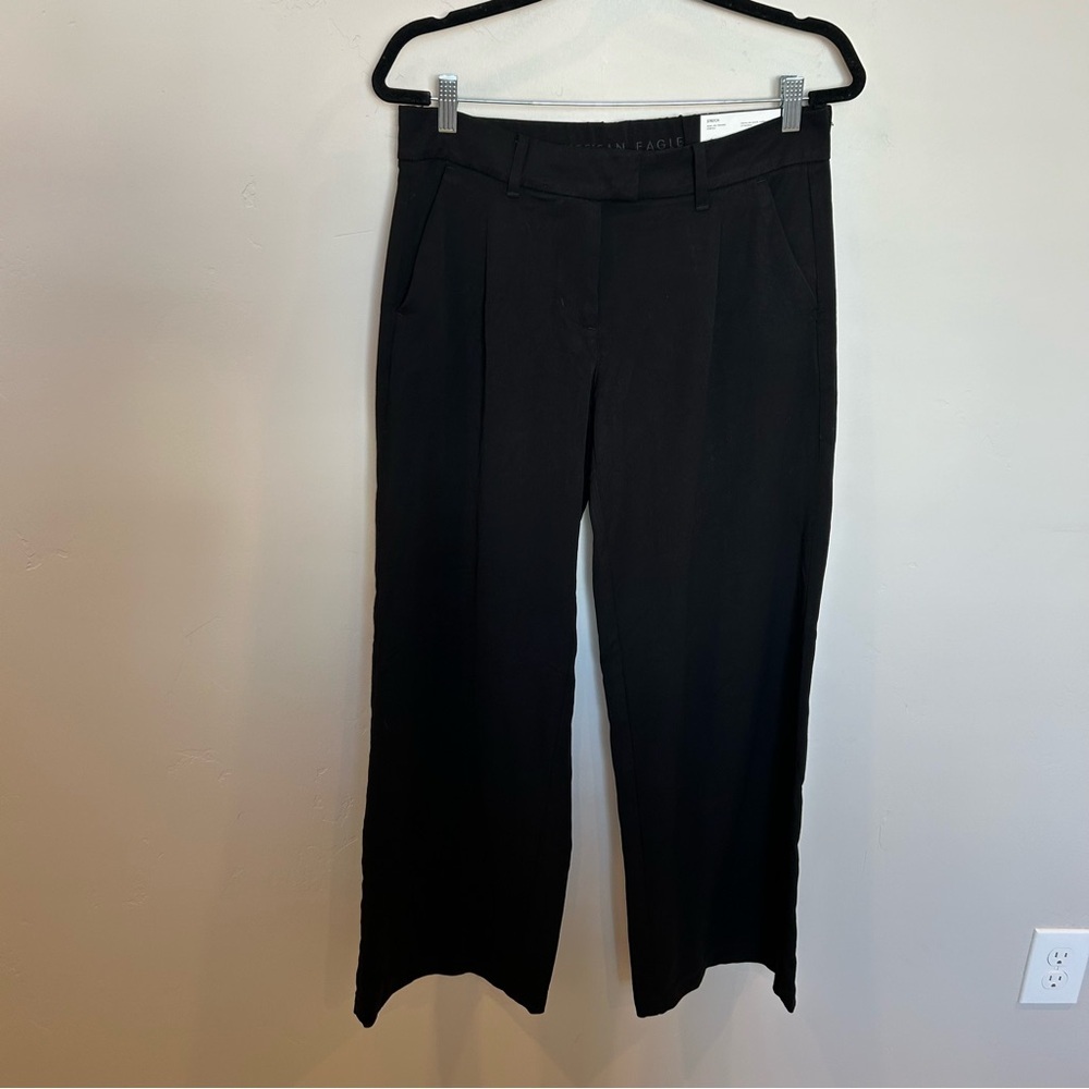 American Eagle Low-Rise Trouser, Black, 4 Long